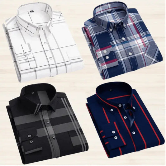Pack of 4 Check Shirts