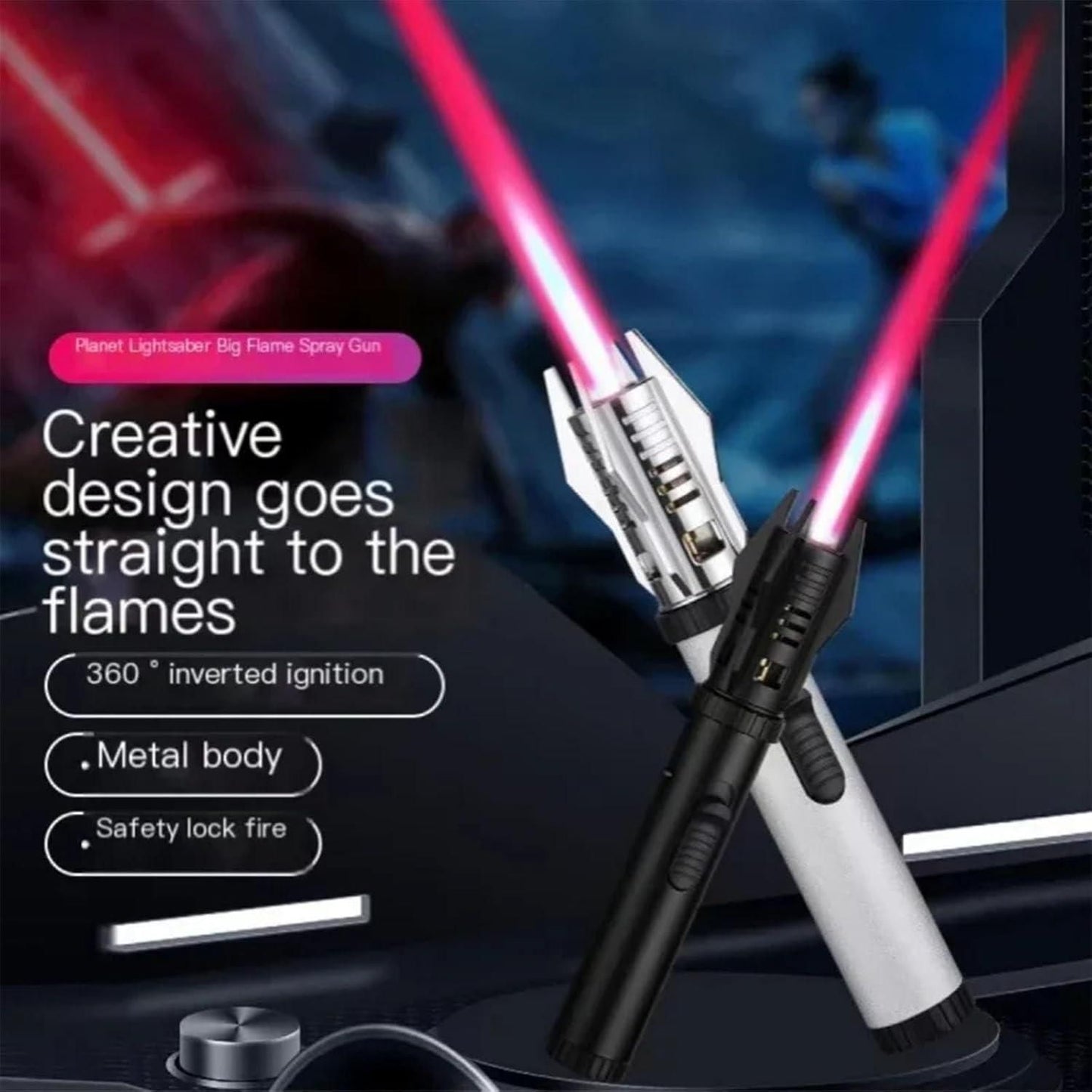 BlazeBlade™ – Metal Lightsaber-Inspired Lighter