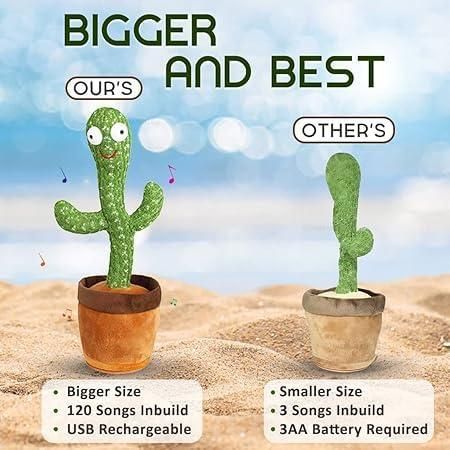 GiggleGroove™ Dancing Cactus – Lights, Laughs & Learning!