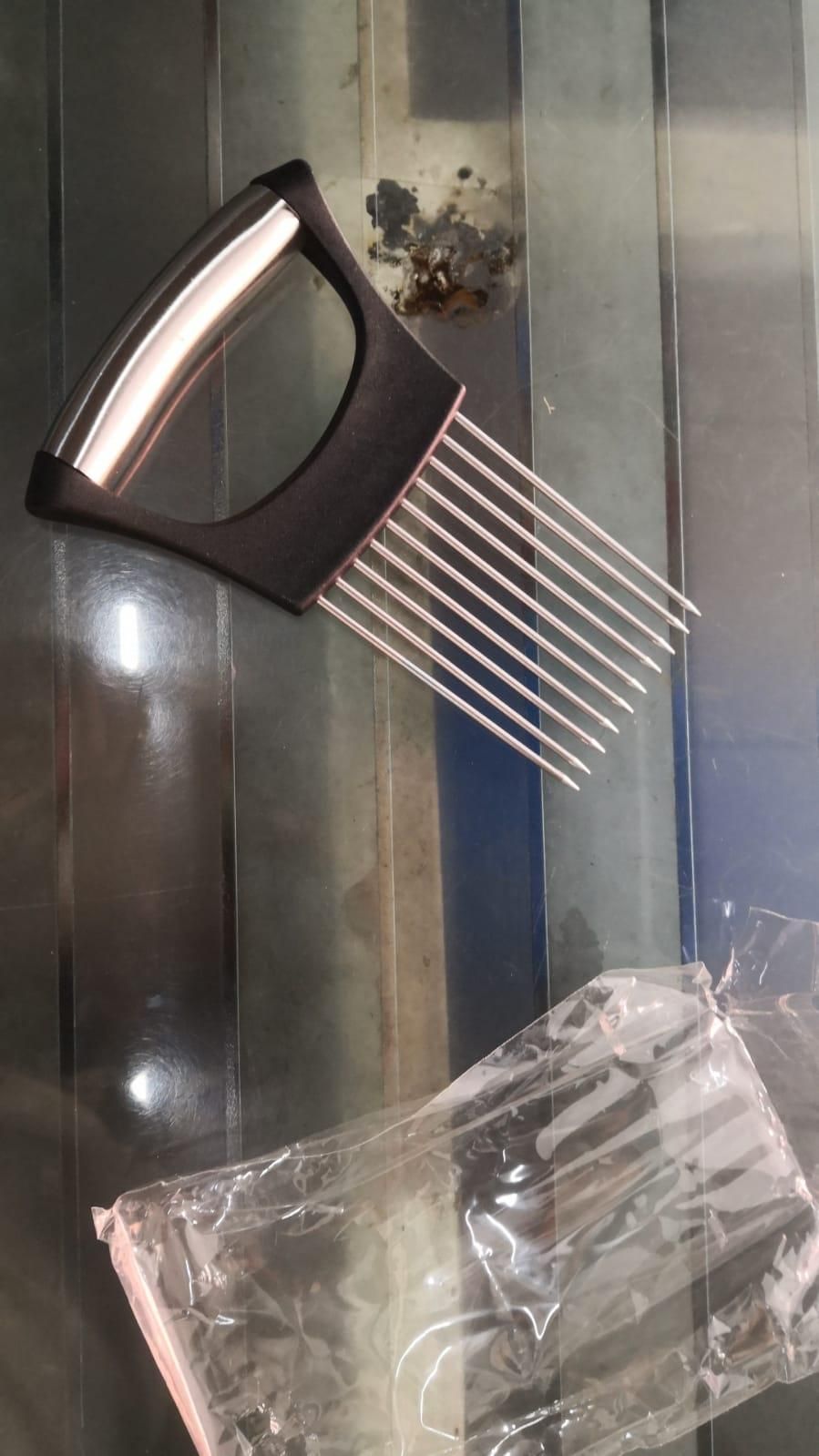 SliceMaster™ – Stainless Steel Slicing Guide Holder (Pack of 2)