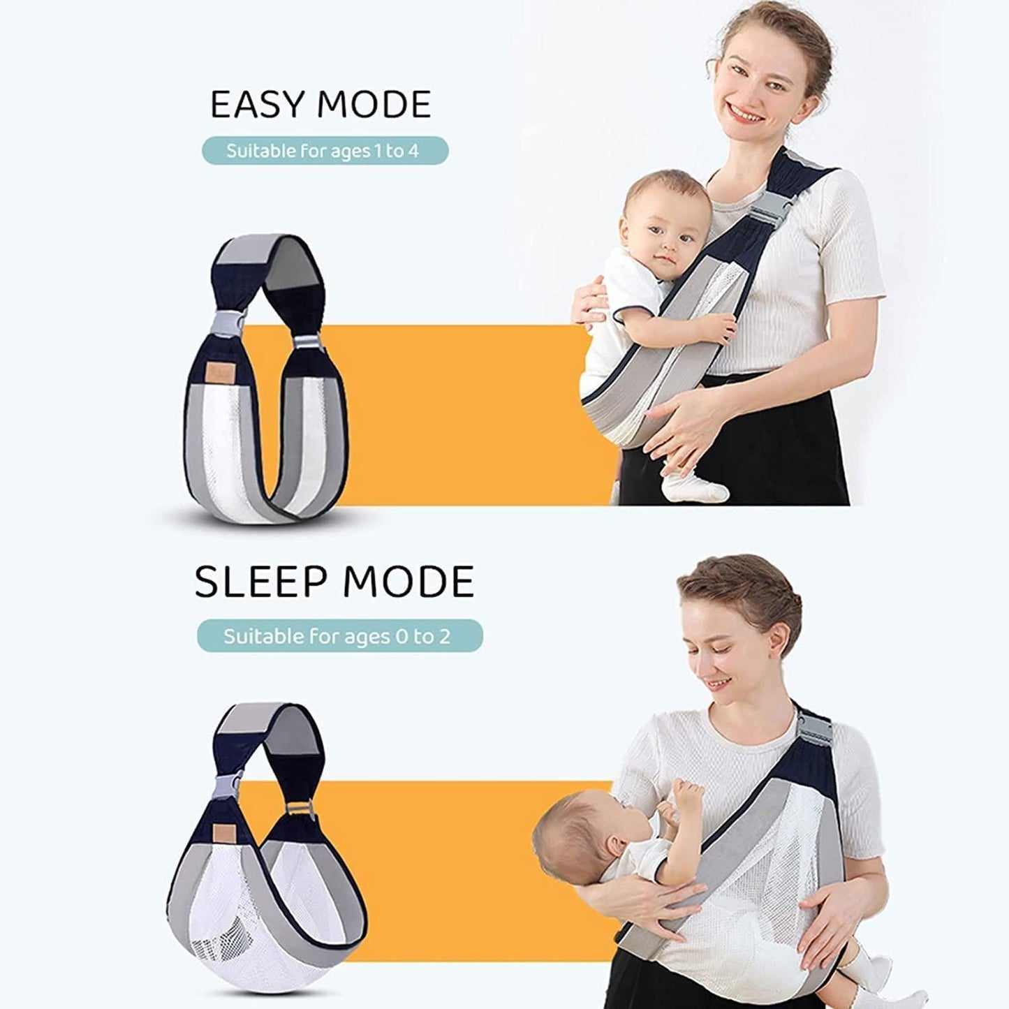CuddleNest™ 2-in-1 Baby Carrier – From Snuggles to Strolls