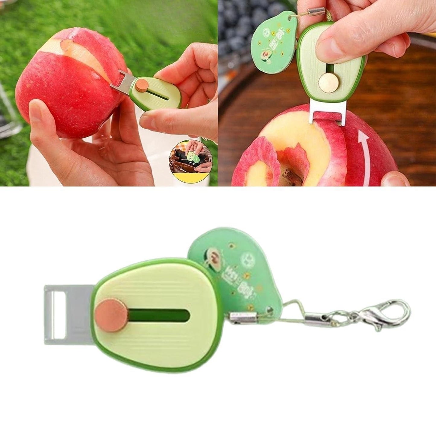 PeelPop™ – Retractable Mini Peeler for Picnics, Travel & Home