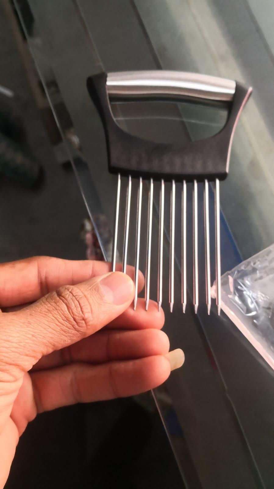 SliceMaster™ – Stainless Steel Slicing Guide Holder (Pack of 2)