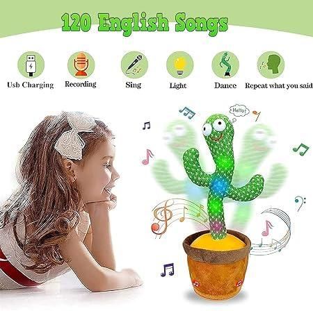 GiggleGroove™ Dancing Cactus – Lights, Laughs & Learning!