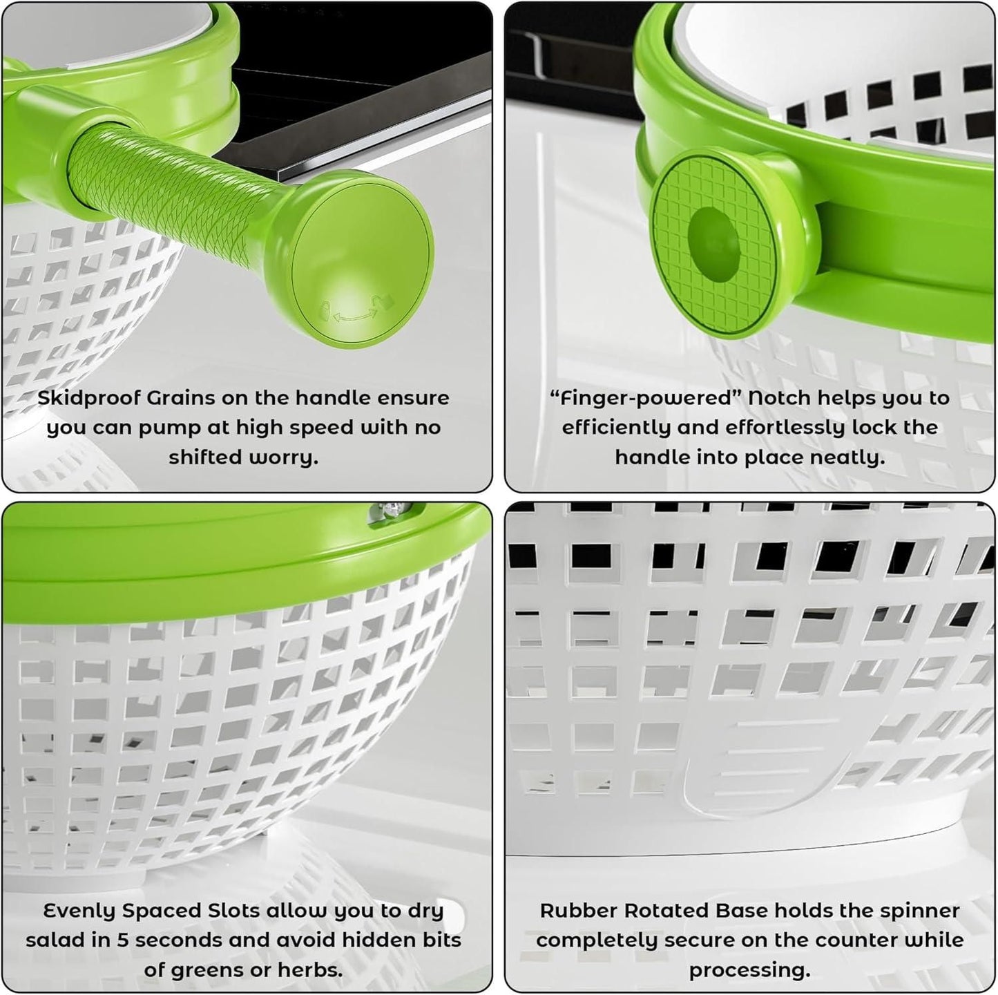SpinFresh™ – 2-in-1 Spinning & Straining Colander