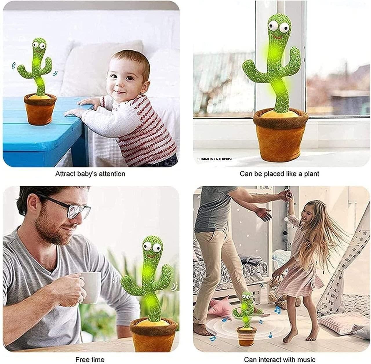 GiggleGroove™ Dancing Cactus – Lights, Laughs & Learning!